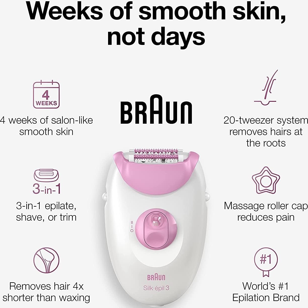 اپیلاتور براون مدل S- 3274 ا Braun SE3274