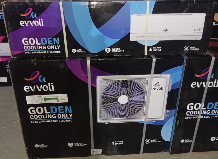 کولر اسپلیت 24000 ایوولی مدل EV-T324K بالوله فقط سرد موتور متوسط