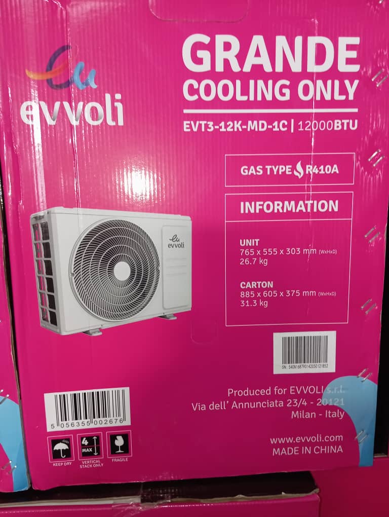 کولر ایوولی  سرد خالی، با لوله، موتور متوسط، 12000 مدل EVt3-12k-md-1c