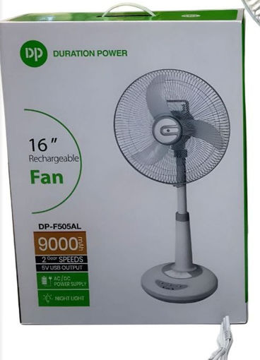 پنکه شارژی 16 اینچ دی پی Dp-F503al
