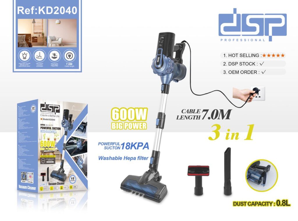 جارو برقی عصایی دی اس پی مدل KD2040