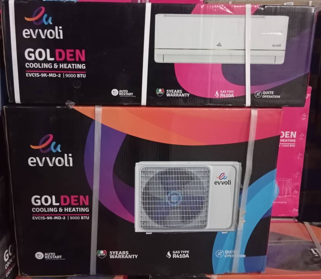 کولر گازی 9000 ایوولی سرد وگرم با لوله  مدل  EVCIS-9K-MD-2