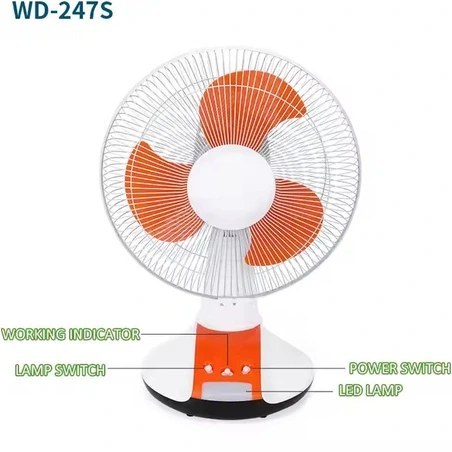 پنکه شارژی ویداسی 12اینچ مدل WD-247
