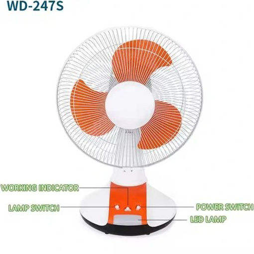 پنکه شارژی ویداسی 12اینچ مدل WD-247