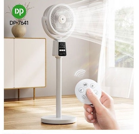  پنکه ایستاده شارژی کنترل دار با صفحف خورشیدی برای شارژ  دی پی مدل DP-7641
