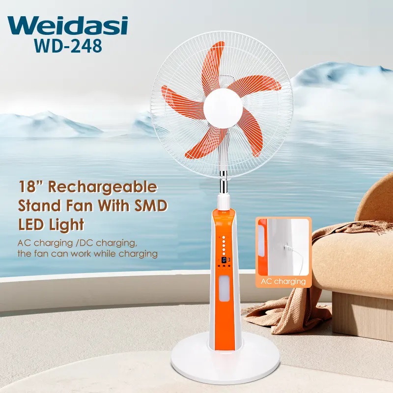 پنکه شارژی برقی ایستاده 18 اینچ  ویداسی  مدل  WD-248