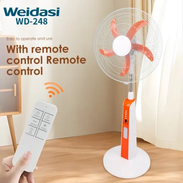 پنکه شارژی برقی ایستاده 18 اینچ  ویداسی  مدل  WD-248