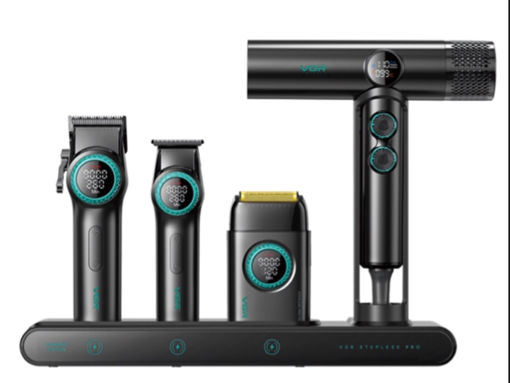 ست ماشین اصلاح حرفه‌ای وی جی آر مدل VGR-STEBLRES PRO 4in1