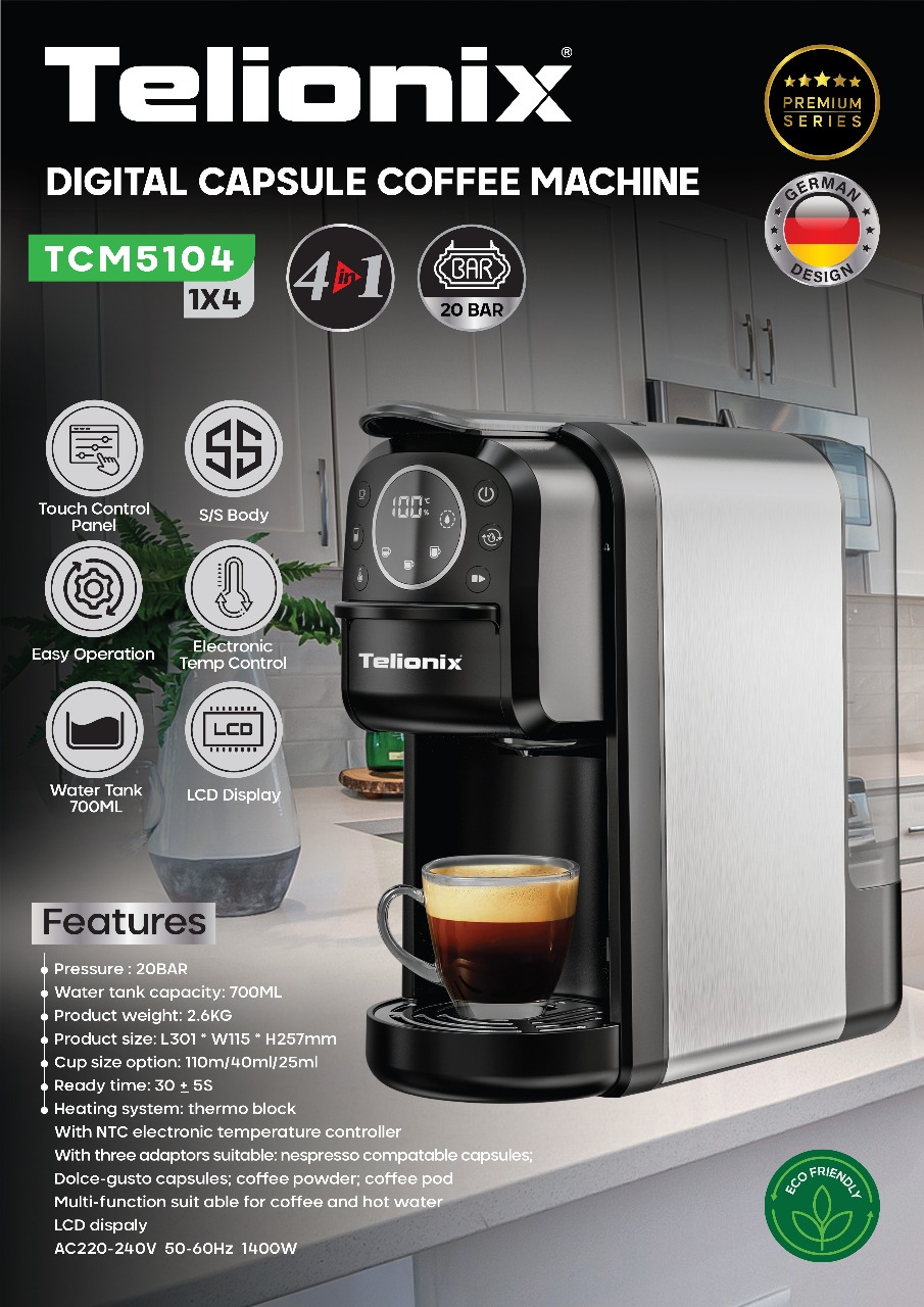 اسپرسو ساز و نسپرسو ساز  تلیونیکس مدل TCM5104