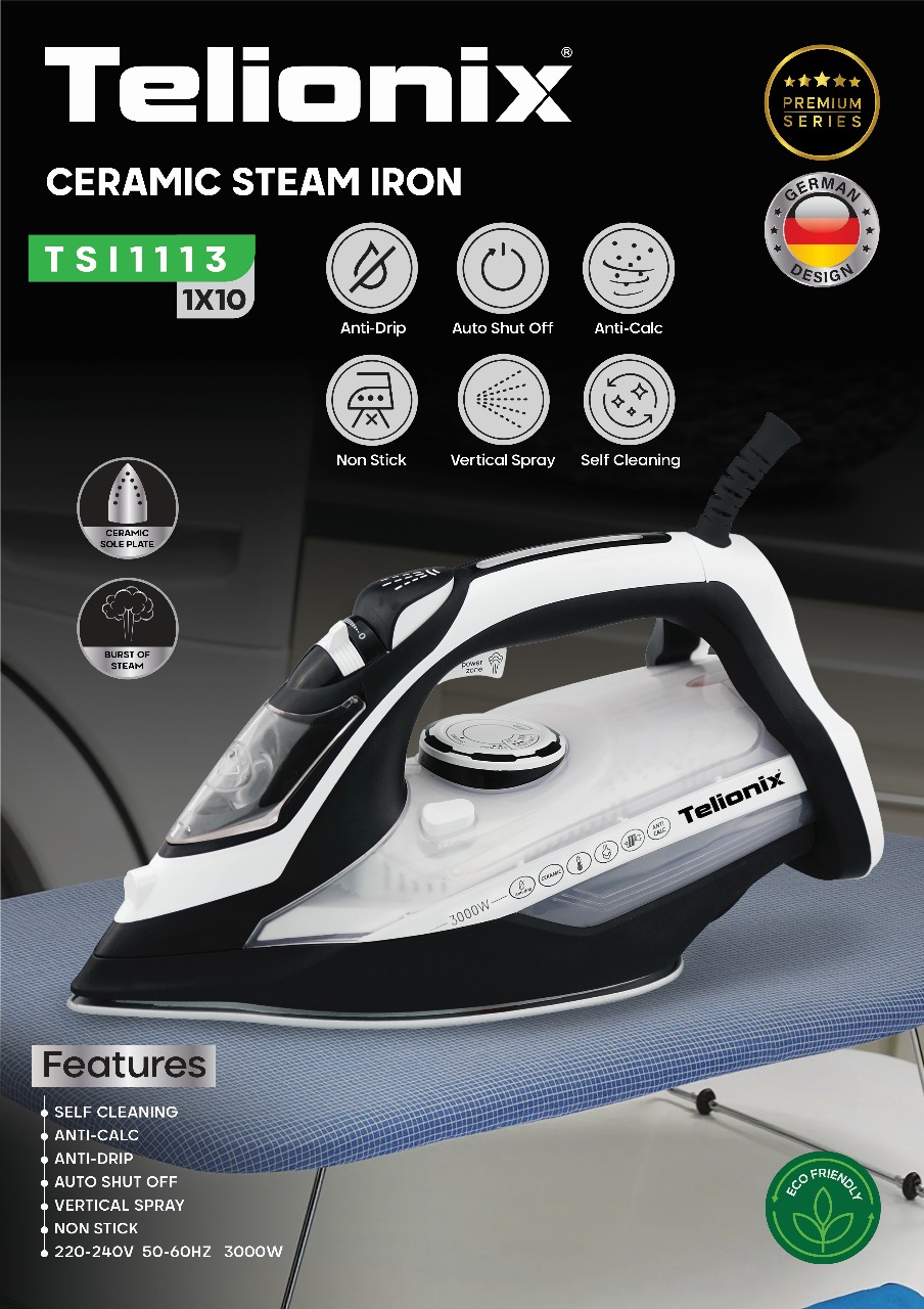 اتو بخار سرامیکی تلیونیکس مدل TSI1113