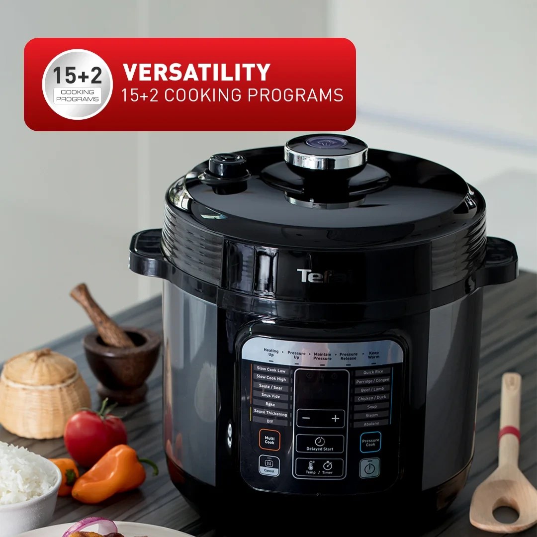 مولتی کوکر تفال مدل CY601 ظرفیت ۶ لیتر استیل چند کاره