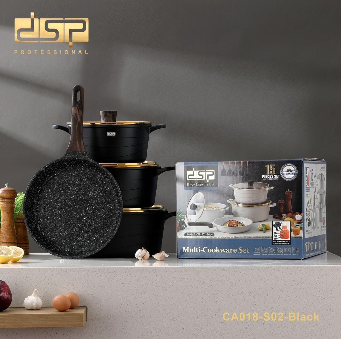 سرویس قابلمه 15 پارچه   دی اس پی مدل CA018-S02