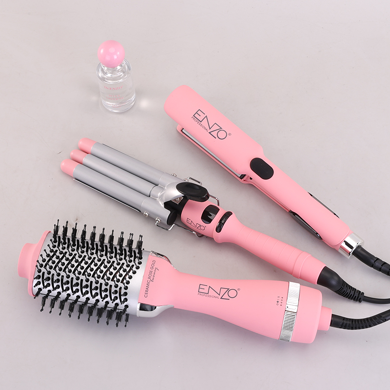 ست سشوار واتو مو به همراه سرم مو  انزو مدل EN-511