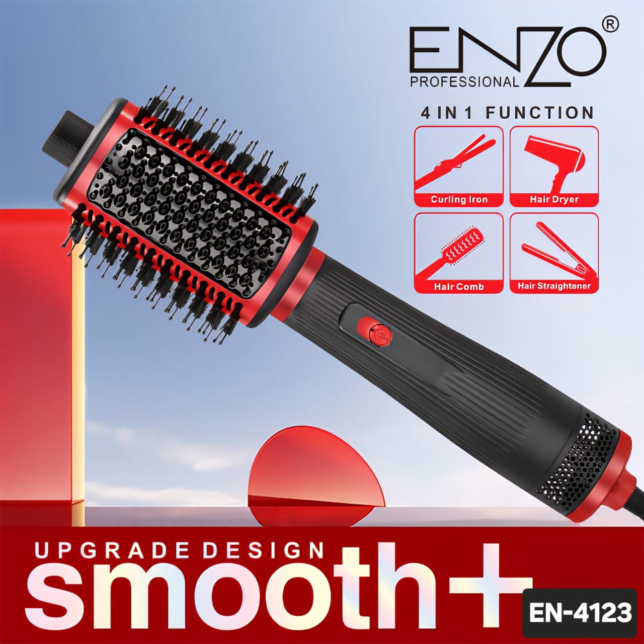 ست سشوار . کرلی . برس و اتو مو انزو مدل EN-4123