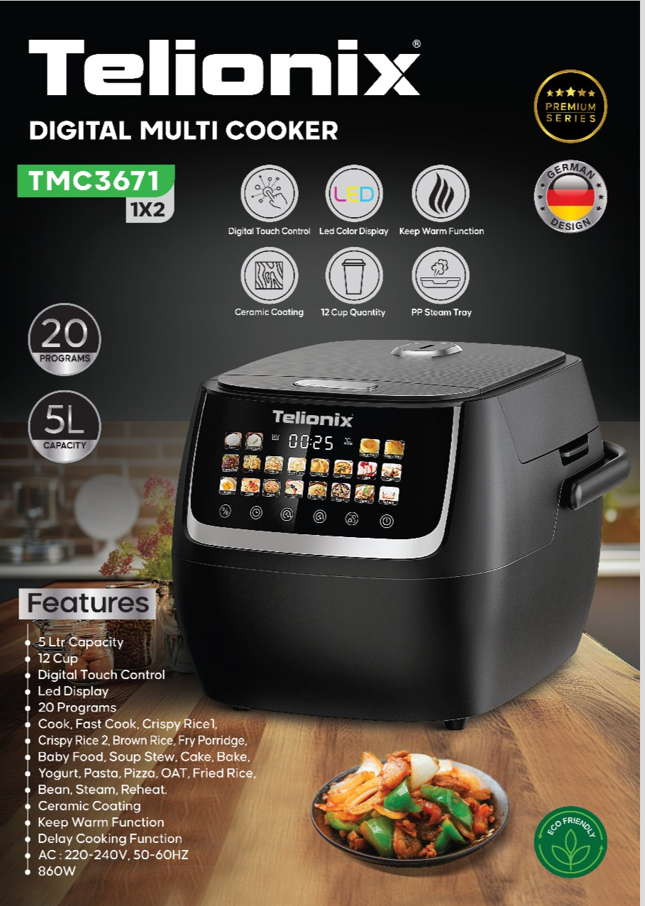مولتی کوکر دیجیتال تلیونیکس مدل TMC3671