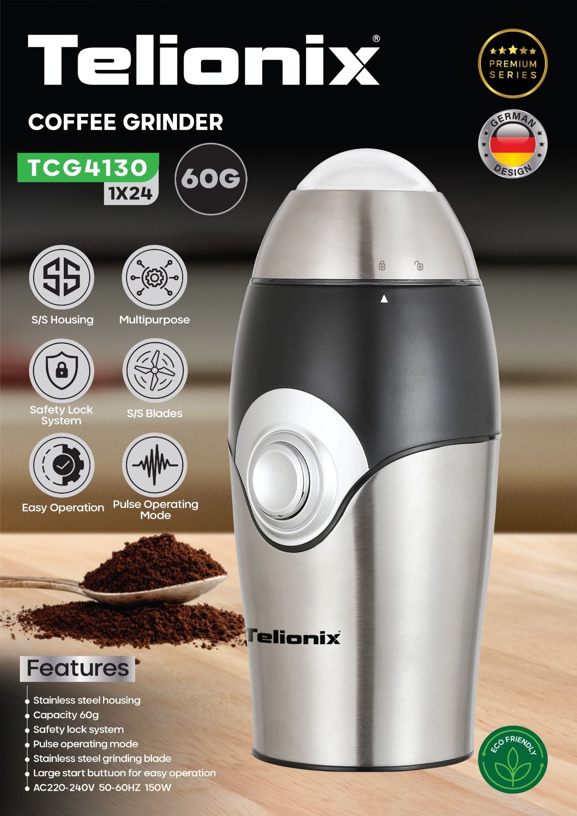 آسیاب تلیونیکس مدل TCG4130