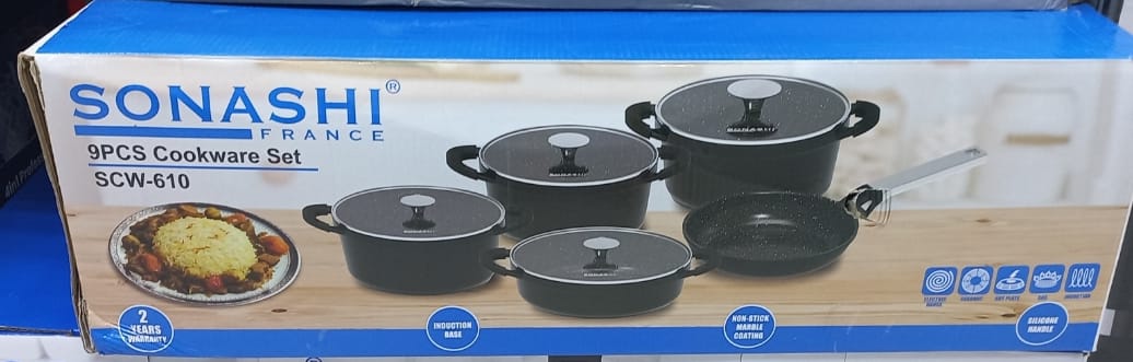 سرویس قابلمه ۹ پارچه سوناشی مدل SCW-610