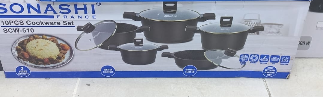 سرویس قابلمه 10پارچه سوناشی مدل SCW-510