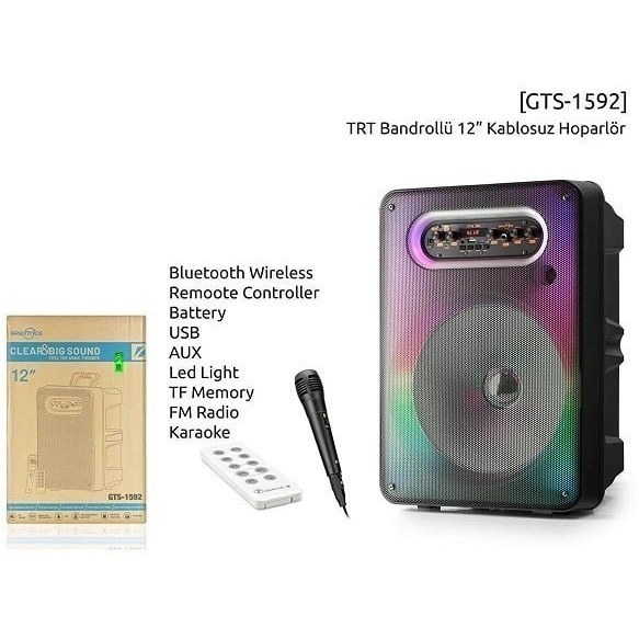 اسپیکر بلوتوثی قابل حمل GTS 1592