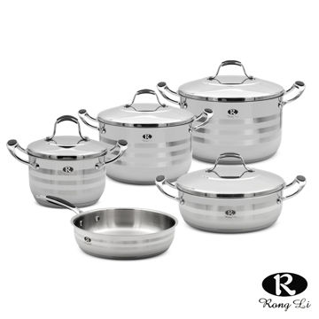 سرویس قابلمه استیل الکساندر رانگلی 9 پارچه مدل RL-2001