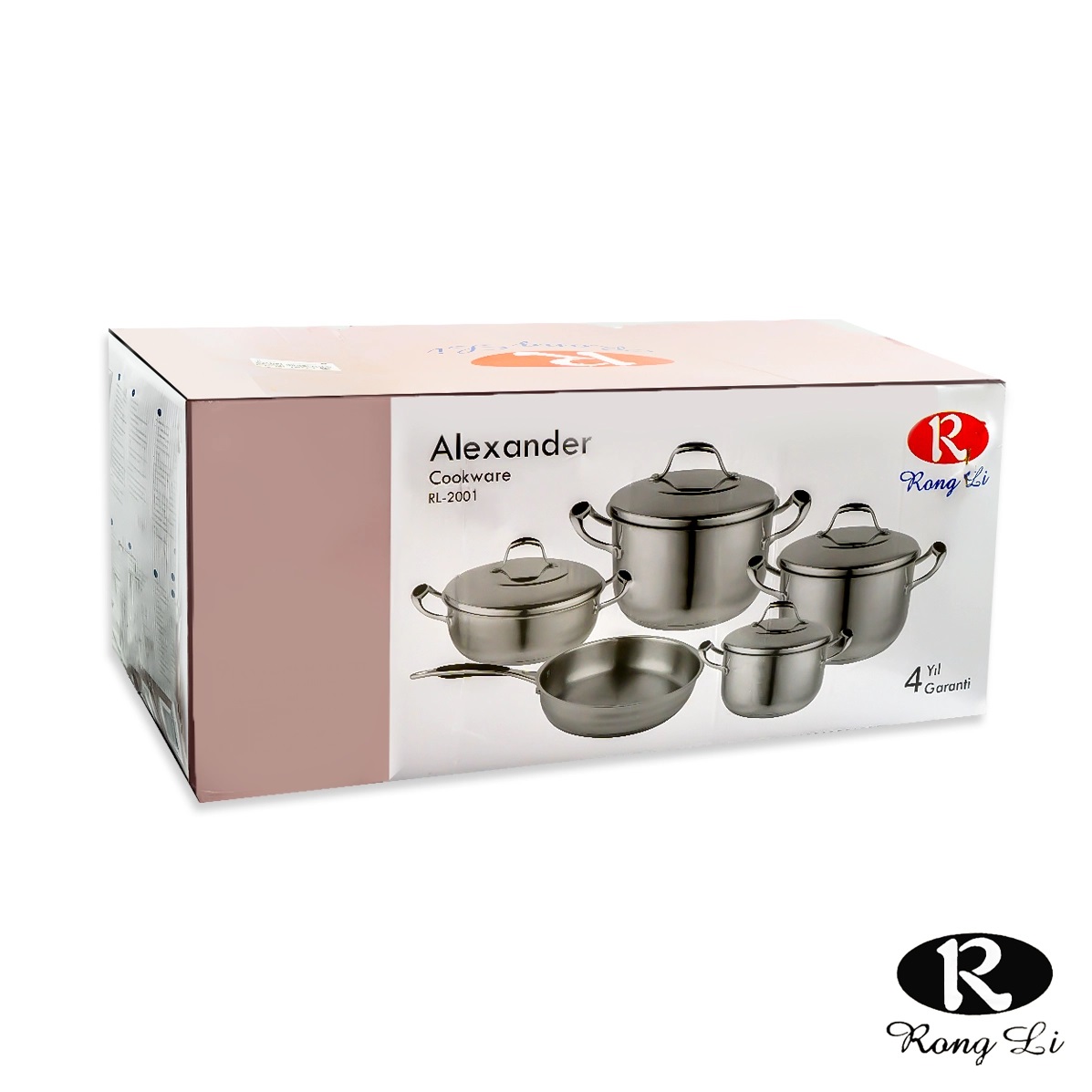 سرویس قابلمه استیل الکساندر رانگلی 9 پارچه مدل RL-2001