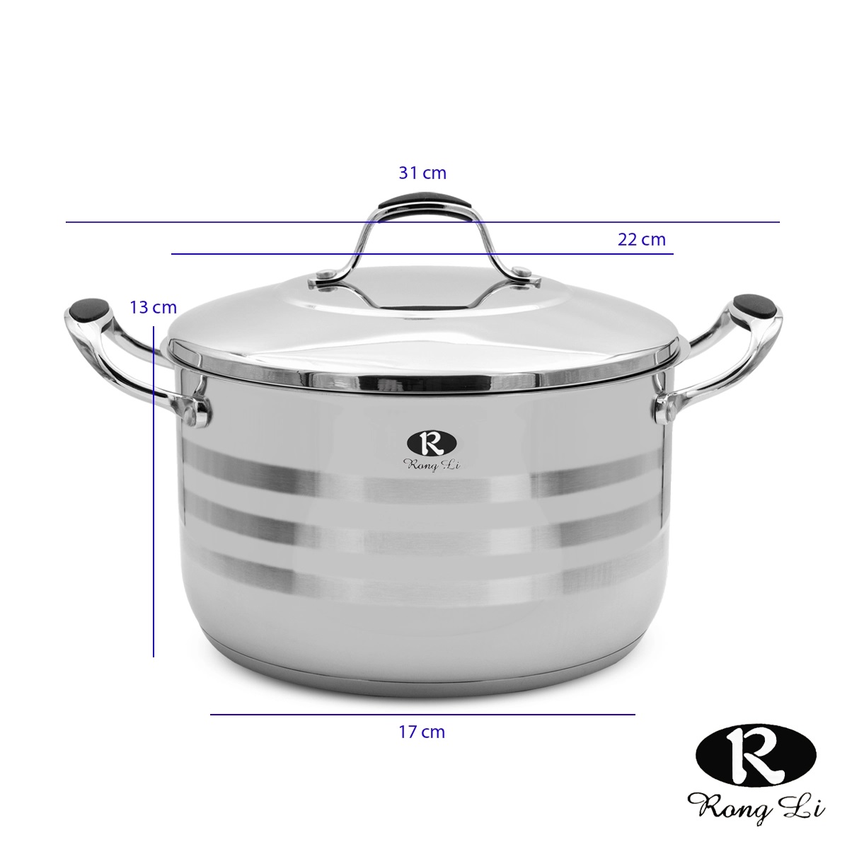 سرویس قابلمه استیل الکساندر رانگلی 9 پارچه مدل RL-2001