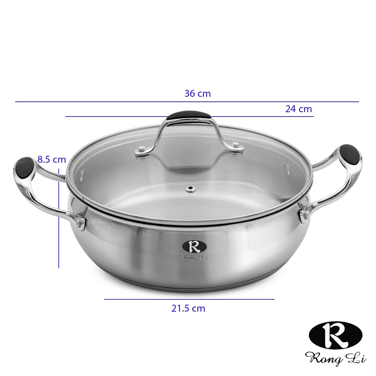 سرویس قابلمه رانگلی 9 پارچه استیل مدل RL-2000 اپل