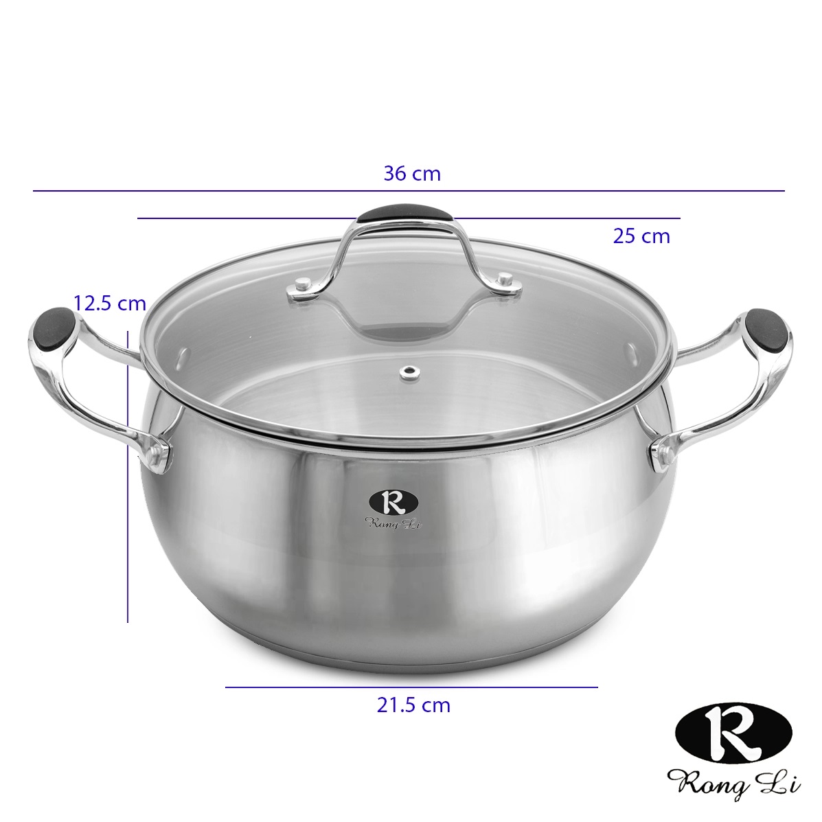 سرویس قابلمه رانگلی 9 پارچه استیل مدل RL-2000 اپل