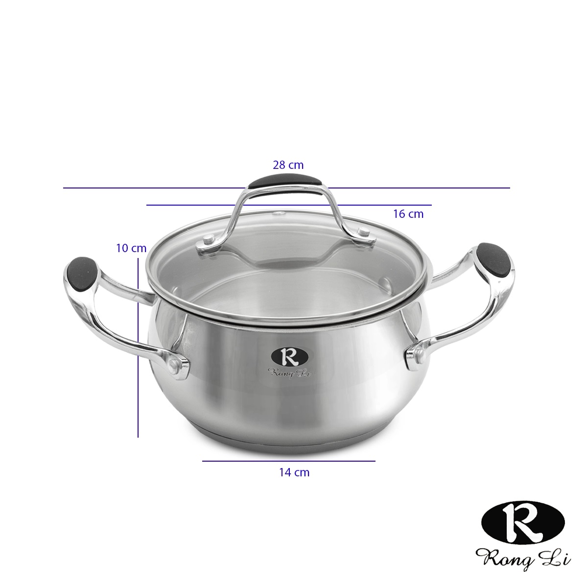 سرویس قابلمه رانگلی 9 پارچه استیل مدل RL-2000 اپل