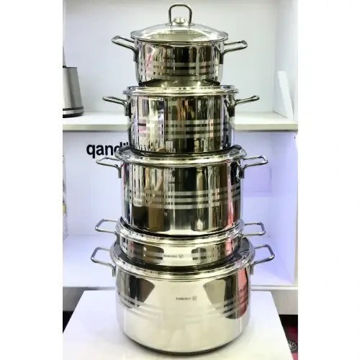 سرویس قابلمه کرکماز استیل 10 پارچه مدل ASTRA A-1901 Pro
