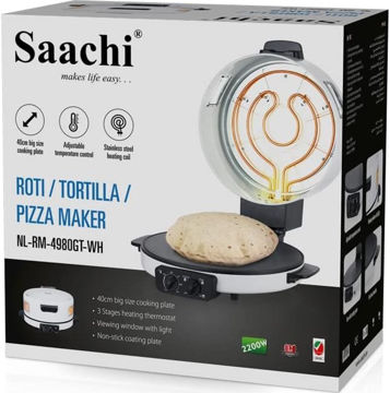 نان و پیتزا پز ساچی 40 سانتی متری مدل NL-RM-4980GT-WH، سفید