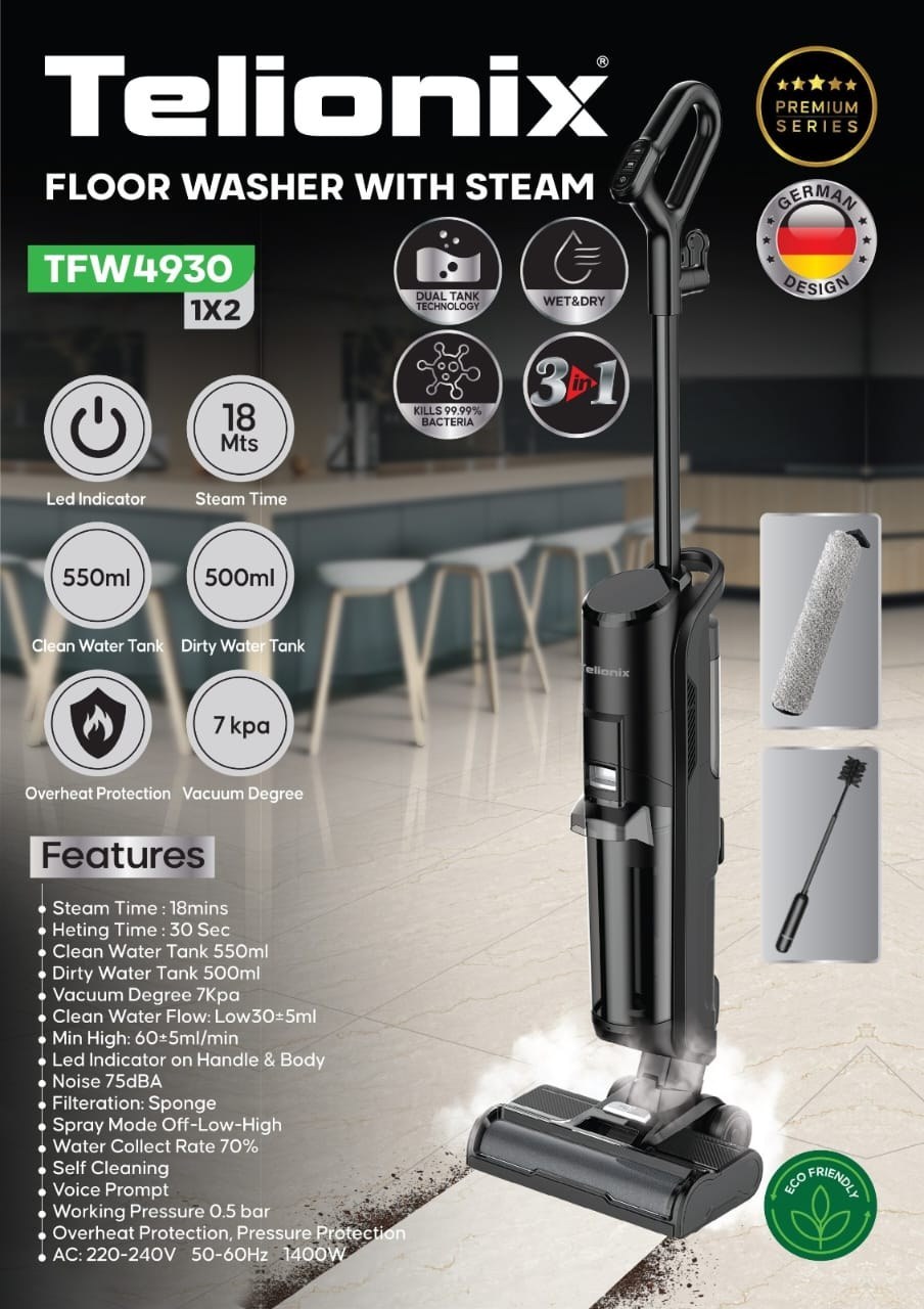 کف شوی با بخار تلیونیکس مدل TFW4930