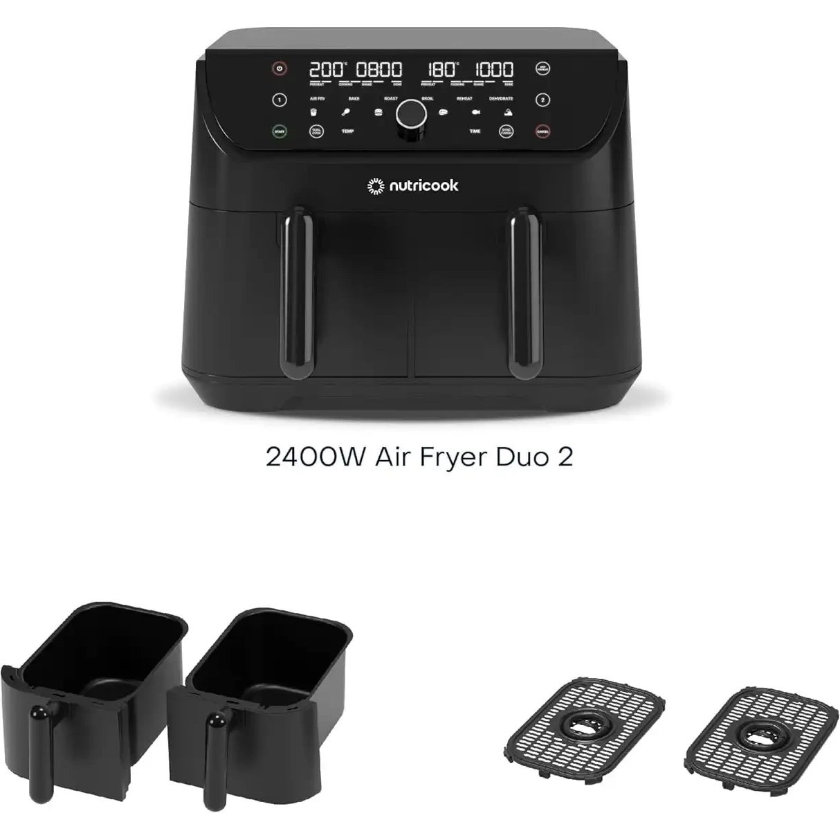 سرخ کن دوقلو نوتریکوک مدل Nutricook AFD185