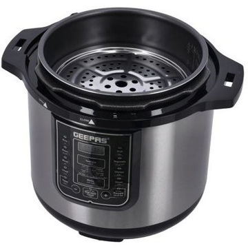 زودپز و پلوپز چند کاره جیپاس مدل GMC35030 ظرفیت ۱۲ لیتر با بدنه استیل ضد زنگ