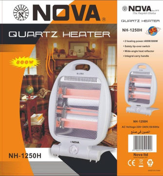 هیتر کوارتز نوا مدل NH-1250H بخاری برقی رومیزی با دو توان حرارتی