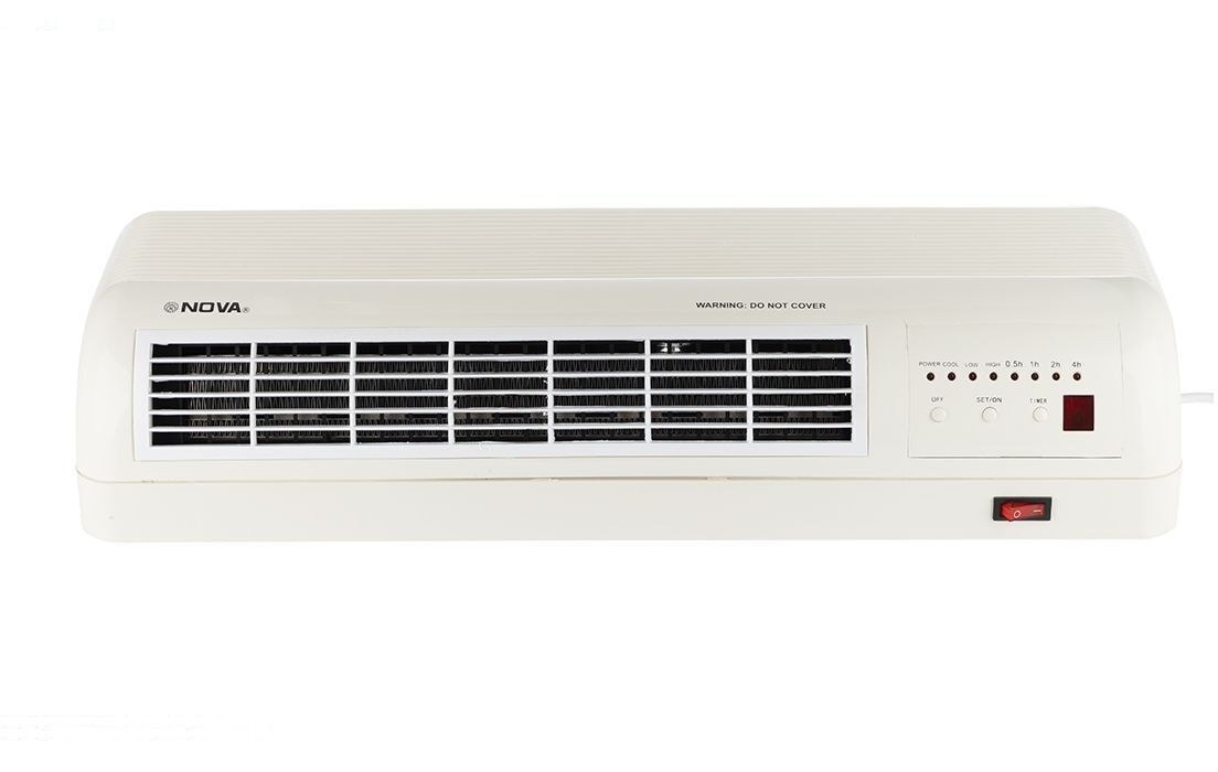بخاری برقی نووا مدل NH1256WH با فن و سیستم خاموشی خودکار