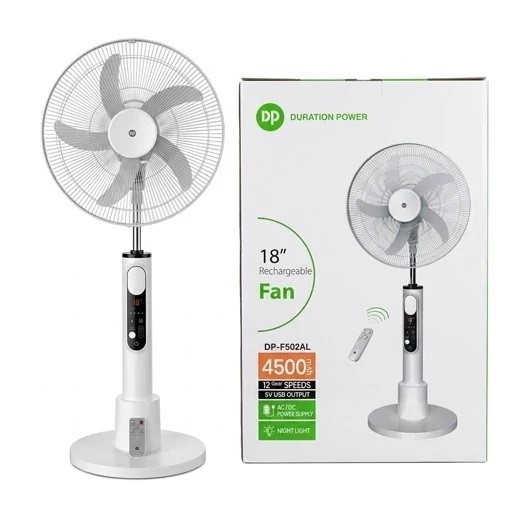 پنکه شارژی 18 اینچ دی پی Dp-F502al