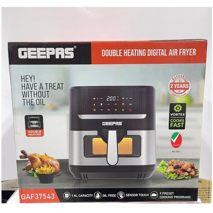 سرخ کن بدون روغن جیپاس مدل GAF-37543 ظرفیت 7.5 لیتری