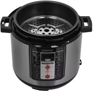 زودپز جیپاس مدل GMC35032 ظرفیت ۶ لیتر چند کاره با بدنه استیل ضد زنگ