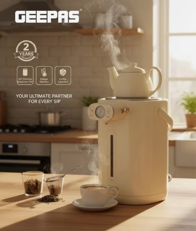 سماور برقی جیپاس مدل GEV27026 ظرفیت ۵ لیتر