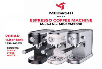 اسپرسوساز مباشی مدل ECM2030 ظرفیت ۱.۲۵ لیتر با فیلتر آب