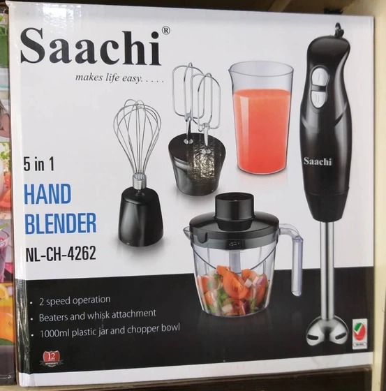 گوشت کوب برقی چندکاره ساچی مدل NL-CH-4262 اصل با پارچ ۱۰۰۰ میلی‌لیتر