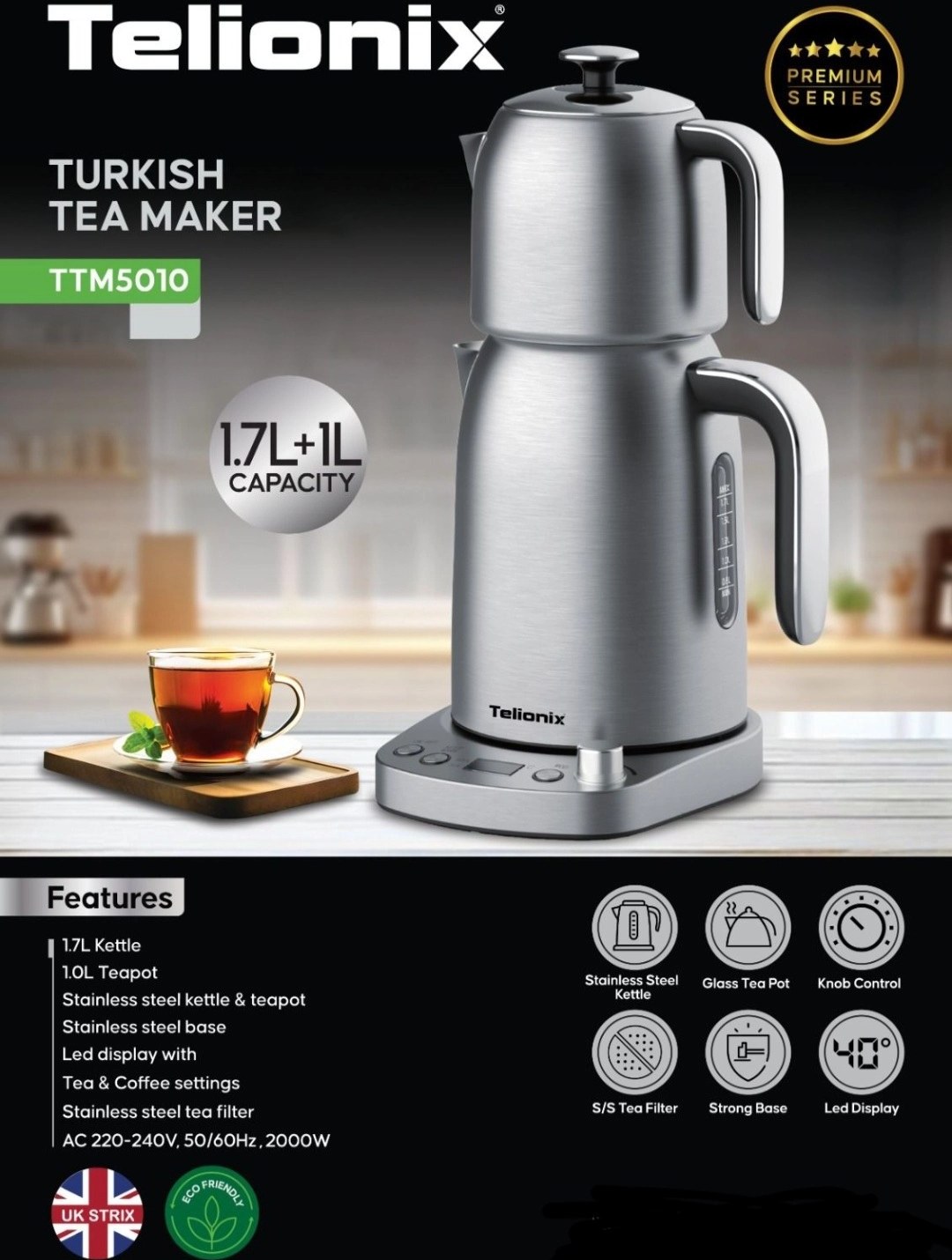چای ساز روهمی تلیونیکس  مدل TTM5010