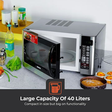 مایکروویو جیپاس مدل GMO1898 ظرفیت ۴۵ لیتر گریل دار
