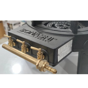 اجاق گاز پایه دار چدن 3 شعله  با شیر برنجی   سوناشی مدل SGB-501C