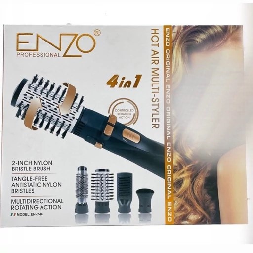 سشوار چرخشی انزو پروفیشینال با  قدرت ۱۵۰۰ وات با المنت سرامیکی مدل ENZO746