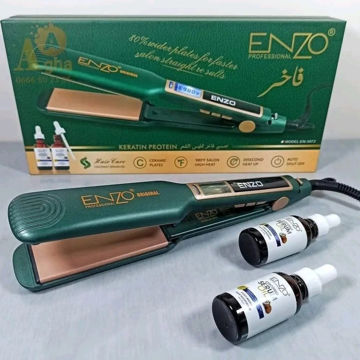 اتو موی حرف ای و ویژه کراتین انزو مدل فاخر اصلی EN-3973