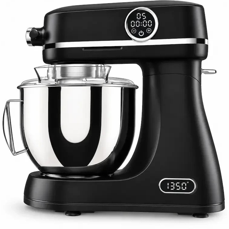 همزن کاسه‌دار صنعتی پرفکت مدل SM-8017D ظرفیت ۷ لیتر توان ۱۶۰۰ وات